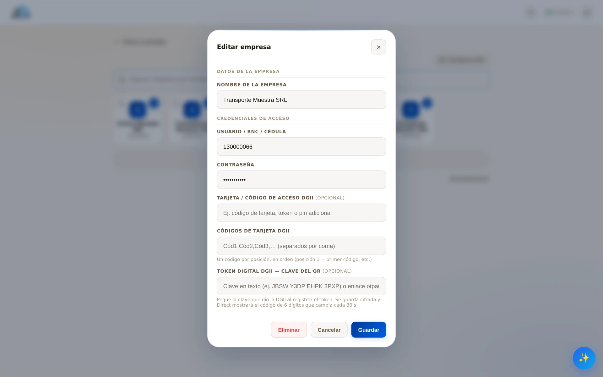Ficha de empresa